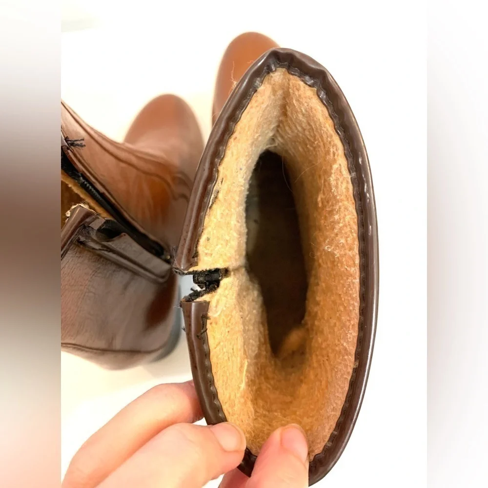 1970’s Women’s Vintage Brown Zip Ankle Booties Boots Sz 7